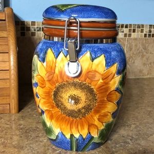 Pretty sunflower jar